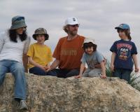 Me, Tzvika, and our kids